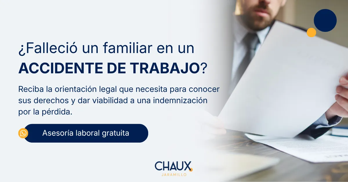 Muerte en accidente laboral